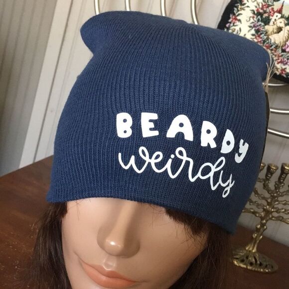 NWT - Men’s BEARDY WEIRDY Beanie - Picture 1 of 6